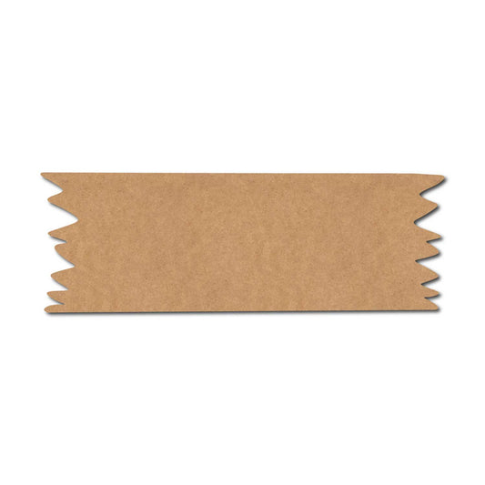 Wooden Shape Plank Cutout MDF Design 1