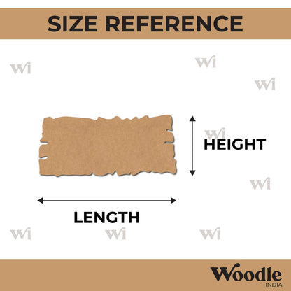 Wooden Shape Plank Cutout MDF Design 2