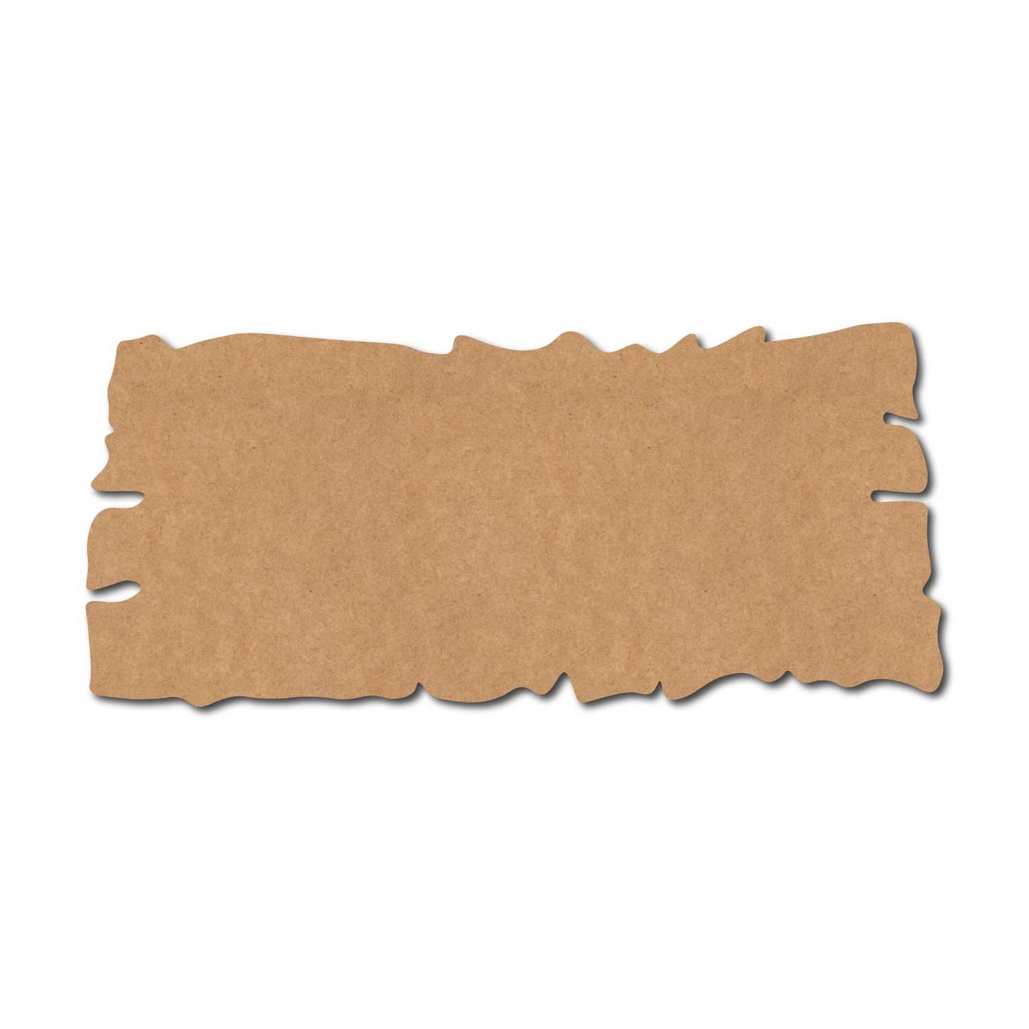 Wooden Shape Plank Cutout MDF Design 2