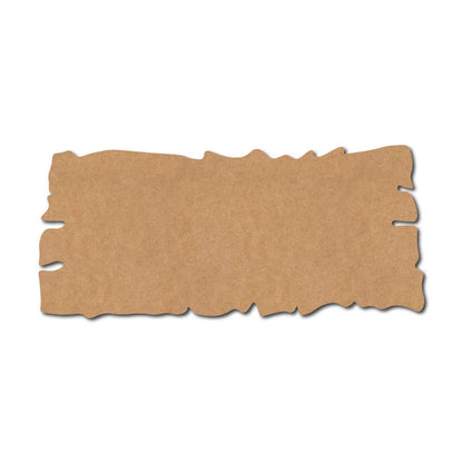 Wooden Shape Plank Cutout MDF Design 2