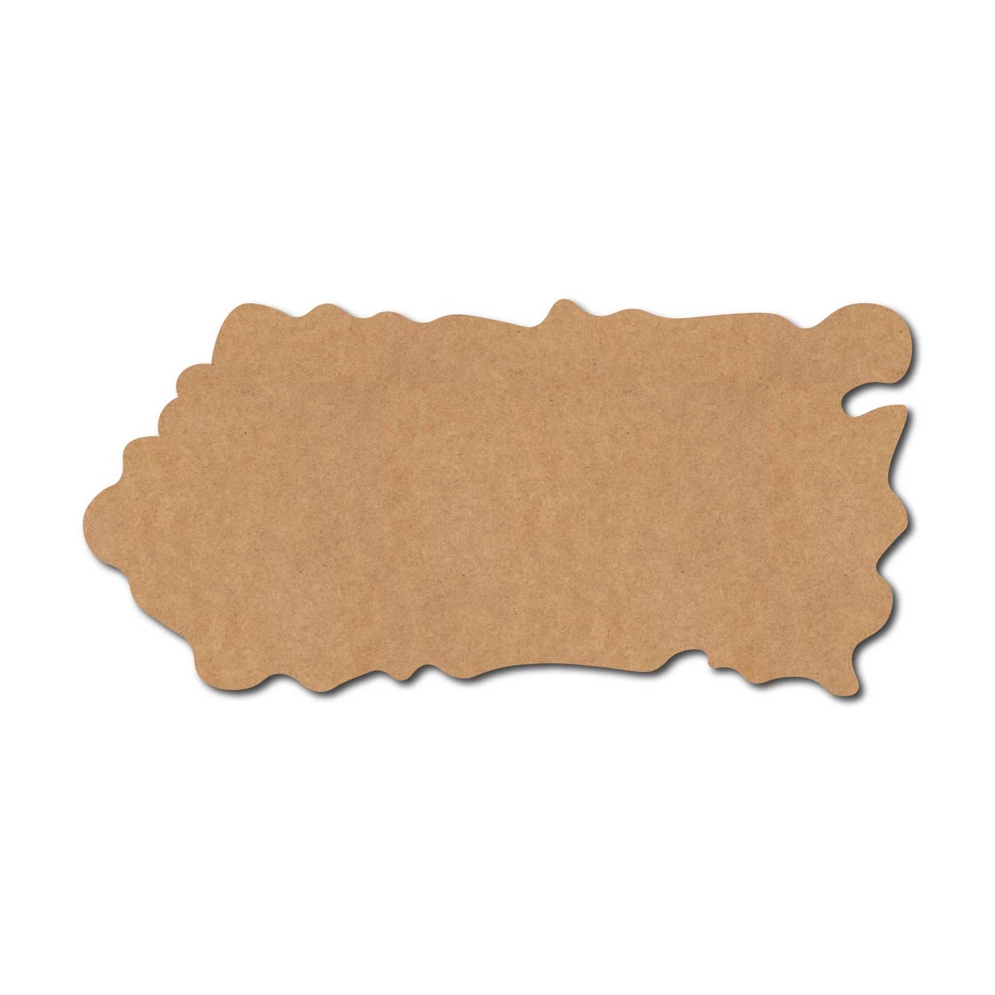Wooden Shape Plank Cutout MDF Design 3