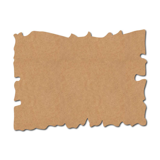 Wooden Shape Rectangle Cutout MDF Design 2