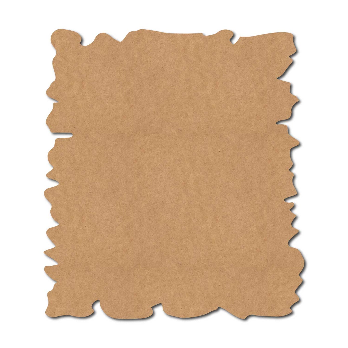 Wooden Shape Rectangle Cutout MDF Design 3