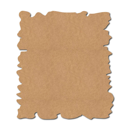 Wooden Shape Rectangle Cutout MDF Design 3