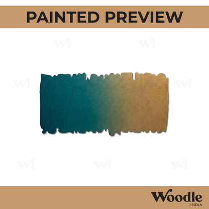 Wooden Shape Rectangle Cutout MDF Design 5