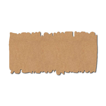Wooden Shape Rectangle Cutout MDF Design 5