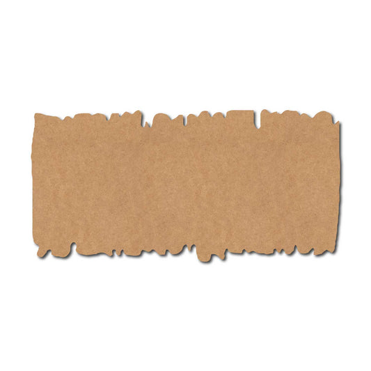 Wooden Shape Rectangle Cutout MDF Design 5