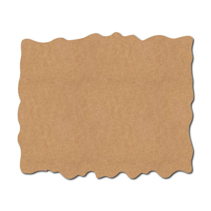 Wooden Shape Rectangle Cutout MDF Design 7