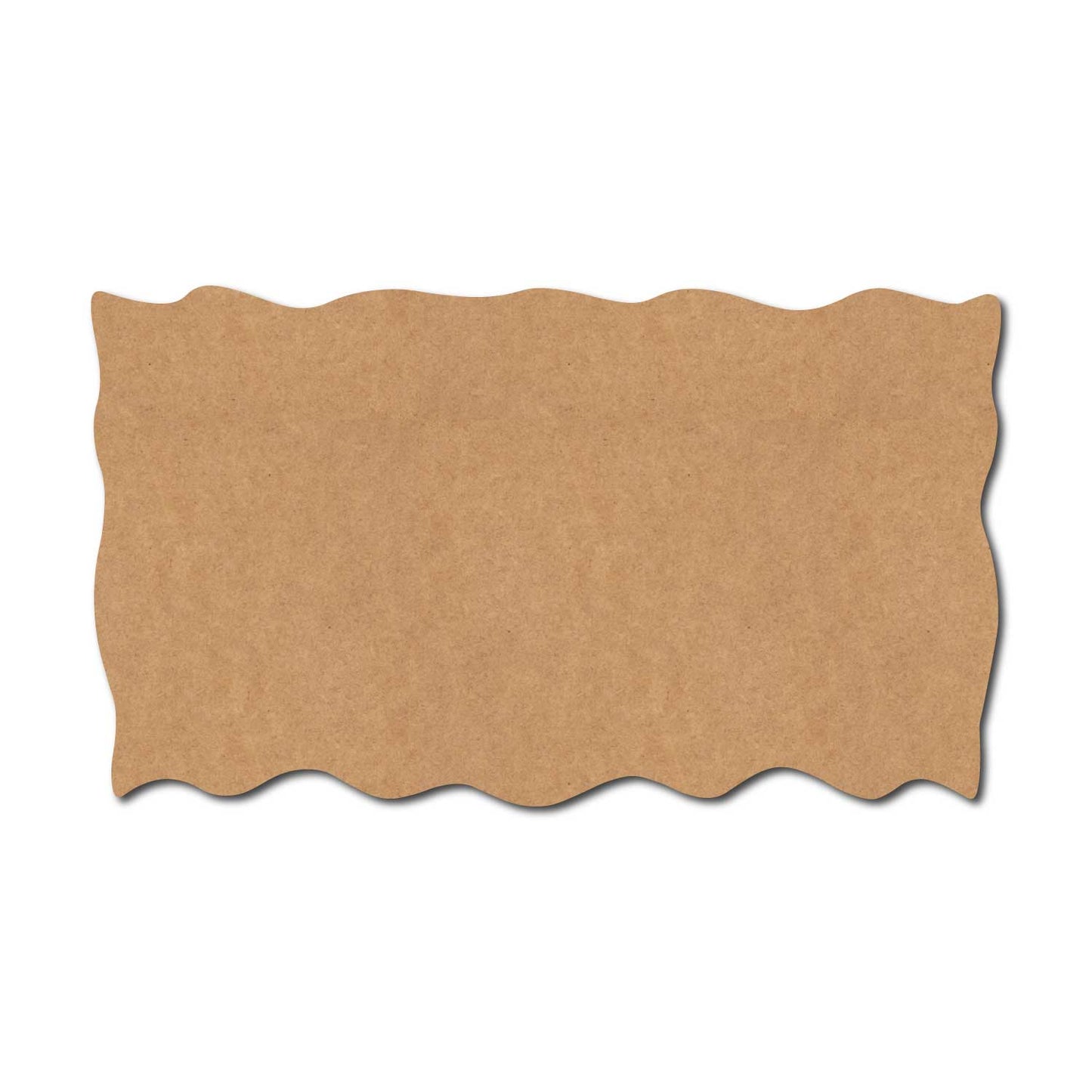 Wooden Shape Rectangle Cutout MDF Design 8
