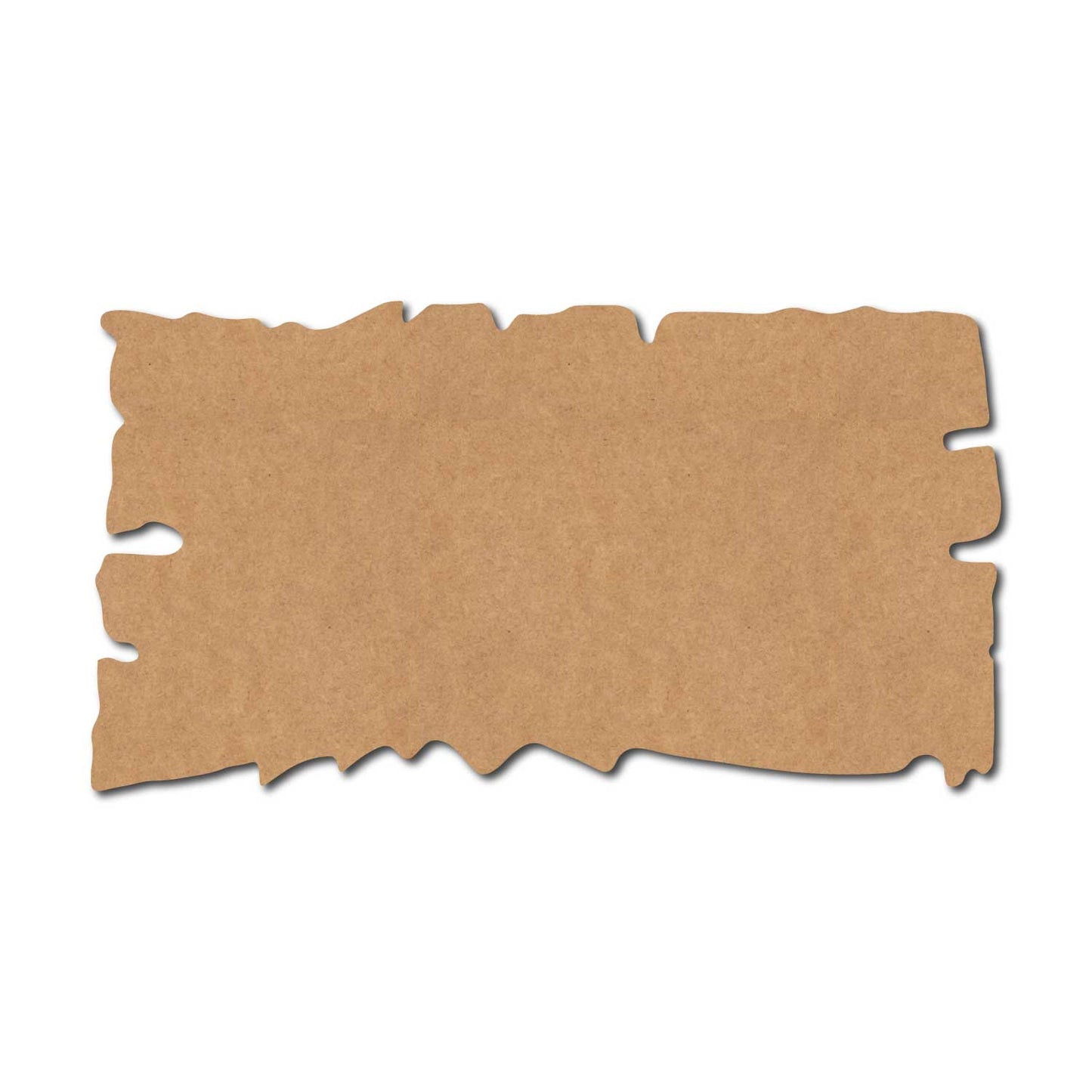 Wooden Shape Rectangle Cutout MDF Design 9