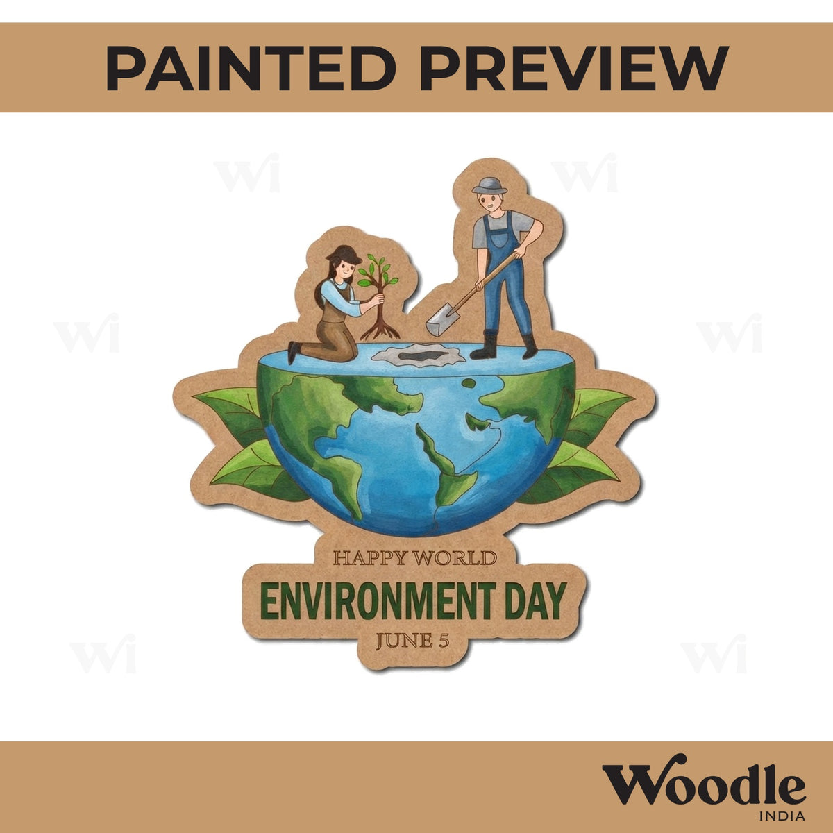 World Environment Day Pre Marked Base MDF Design 1