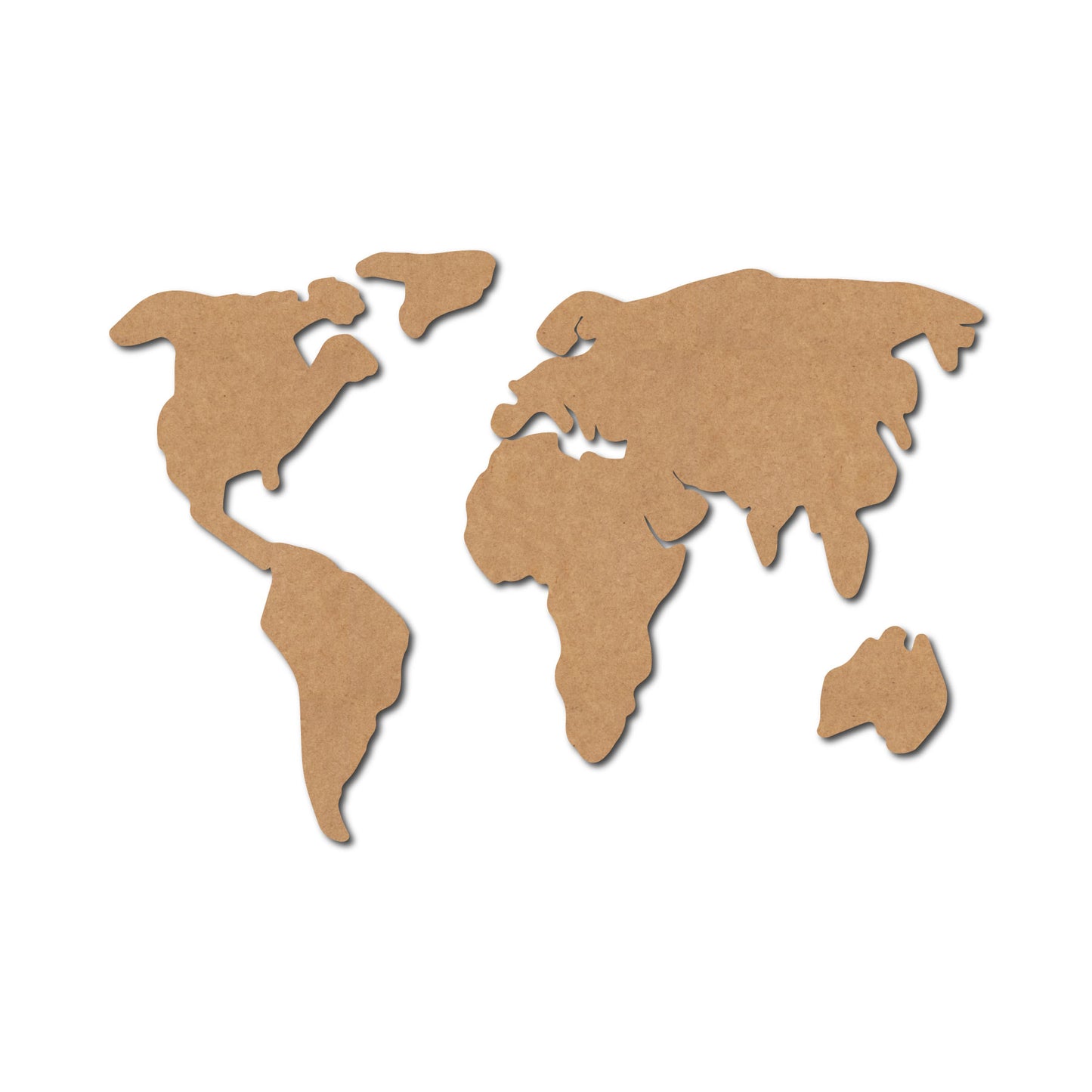 World Map MDF Design 1