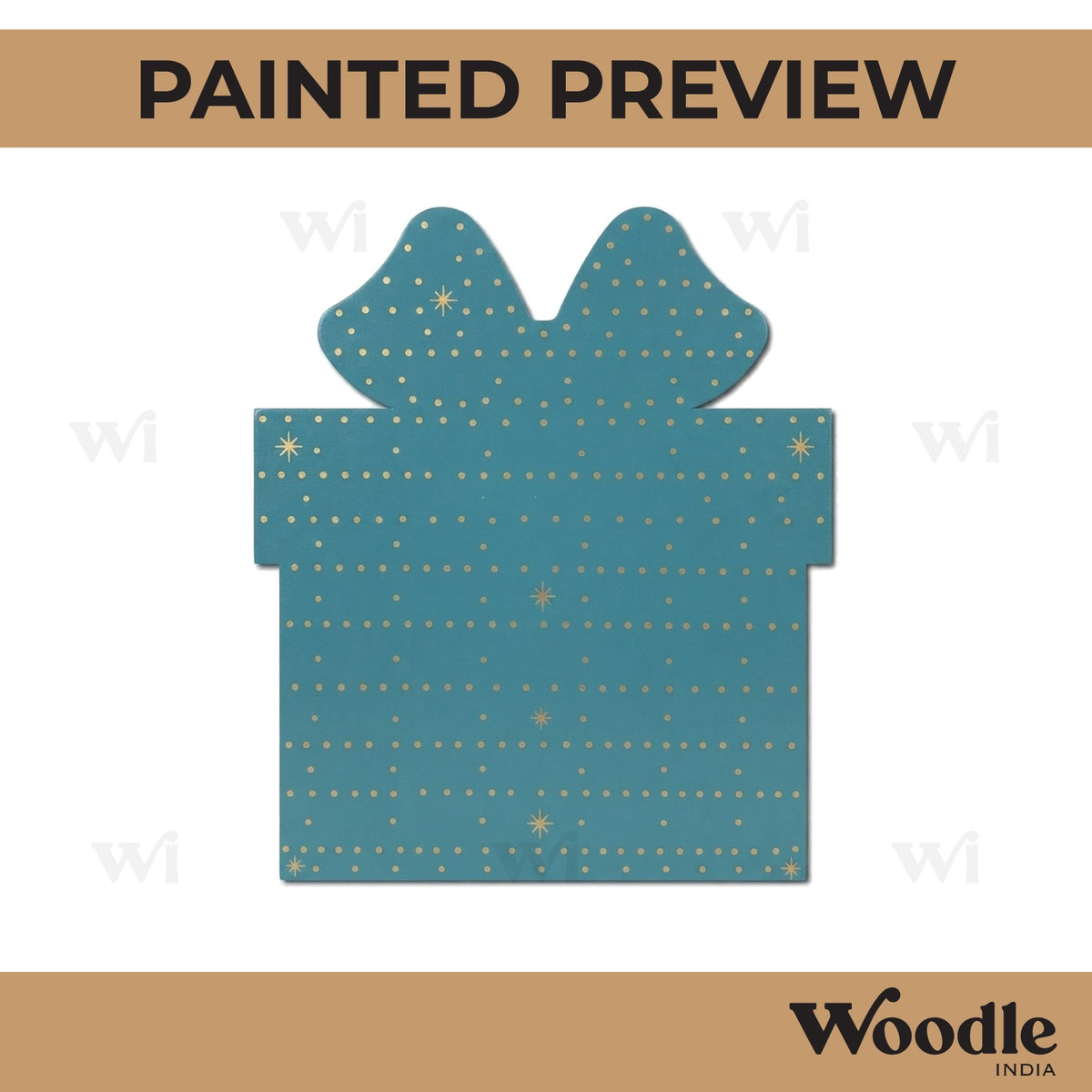 Wrapped Gift Cutout MDF Design 1