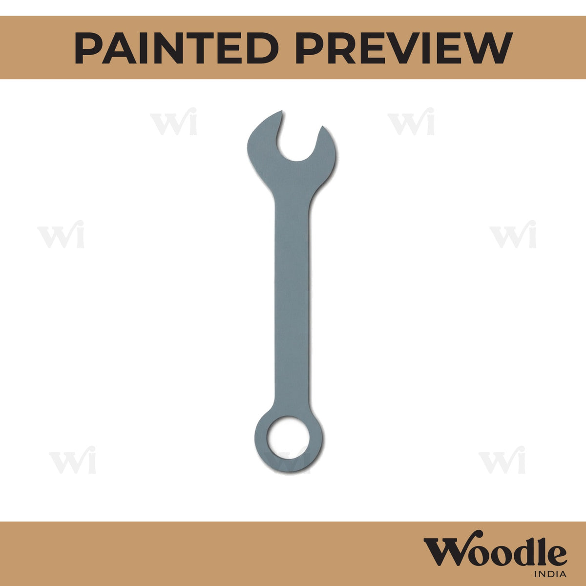 Wrench Tool Cutout MDF Design 3