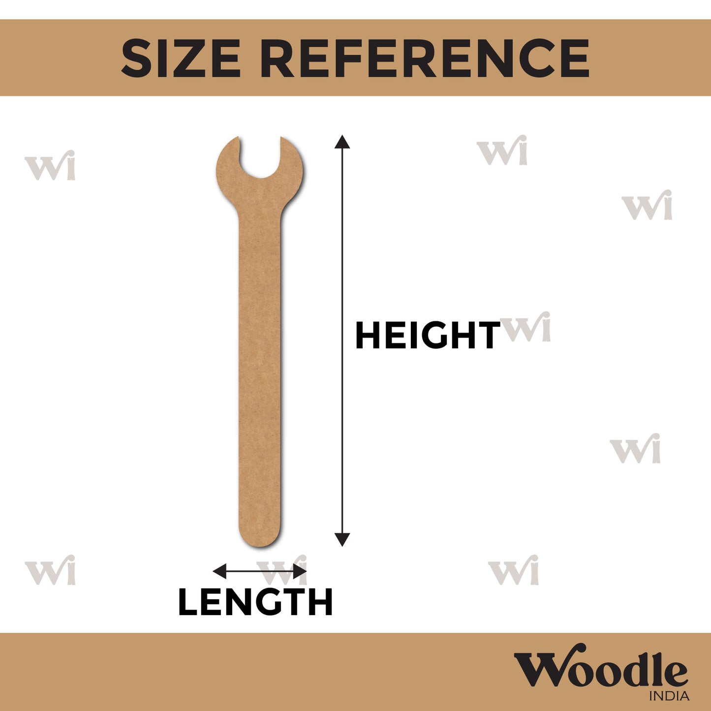 Wrench Tool Cutout MDF Design 8