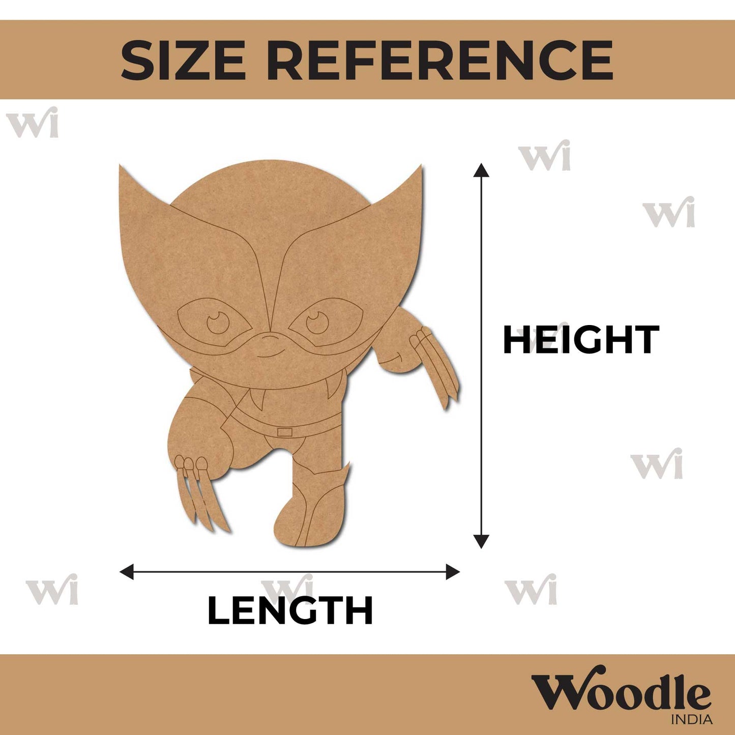 X-Men Wolverine Marvel Pre Marked MDF Design 1