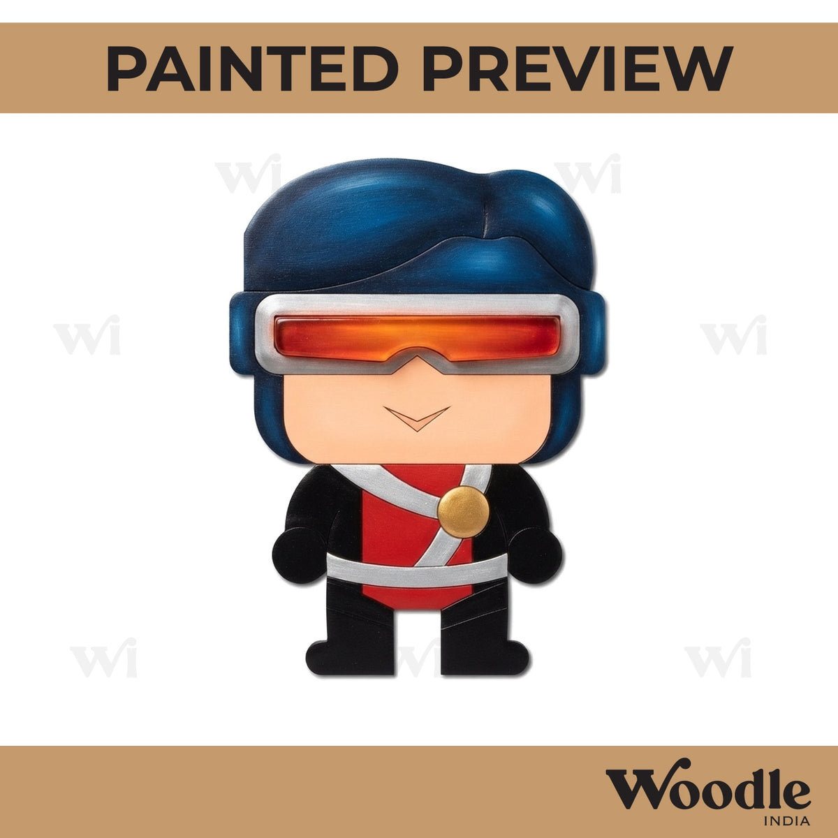 X-Men Cyclops Cartoon Pre Marked MDF Design 1