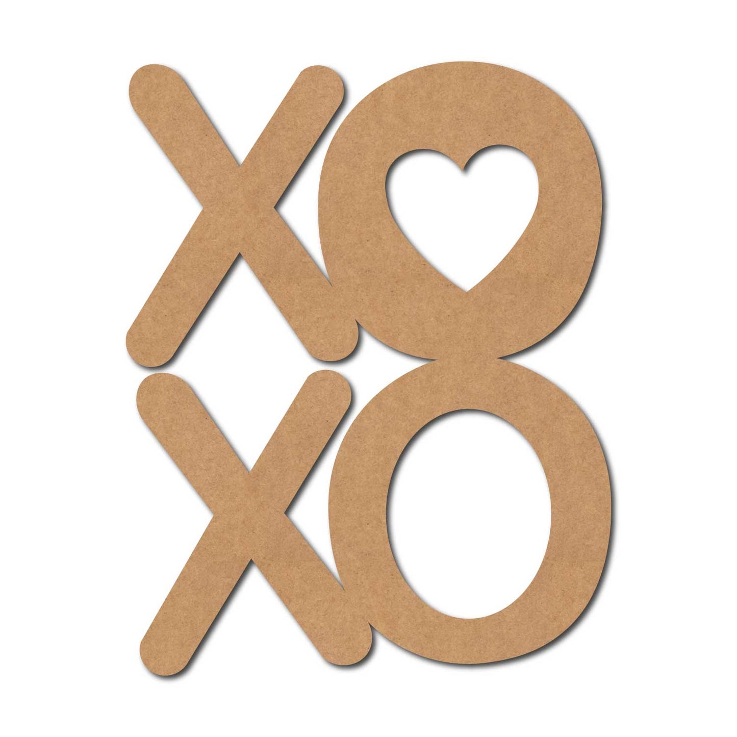 XOXO Cutout MDF Design 1