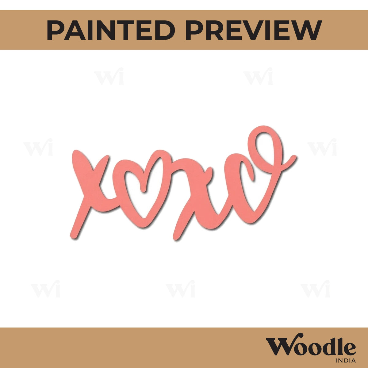XOXO Cutout MDF Design 2