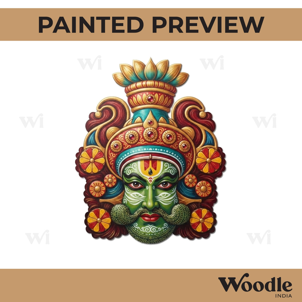 Yakshagana Pre Marked MDF Design 2