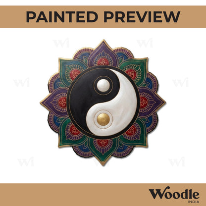 Yin Yang Mandala Pre Marked Base MDF Design 1