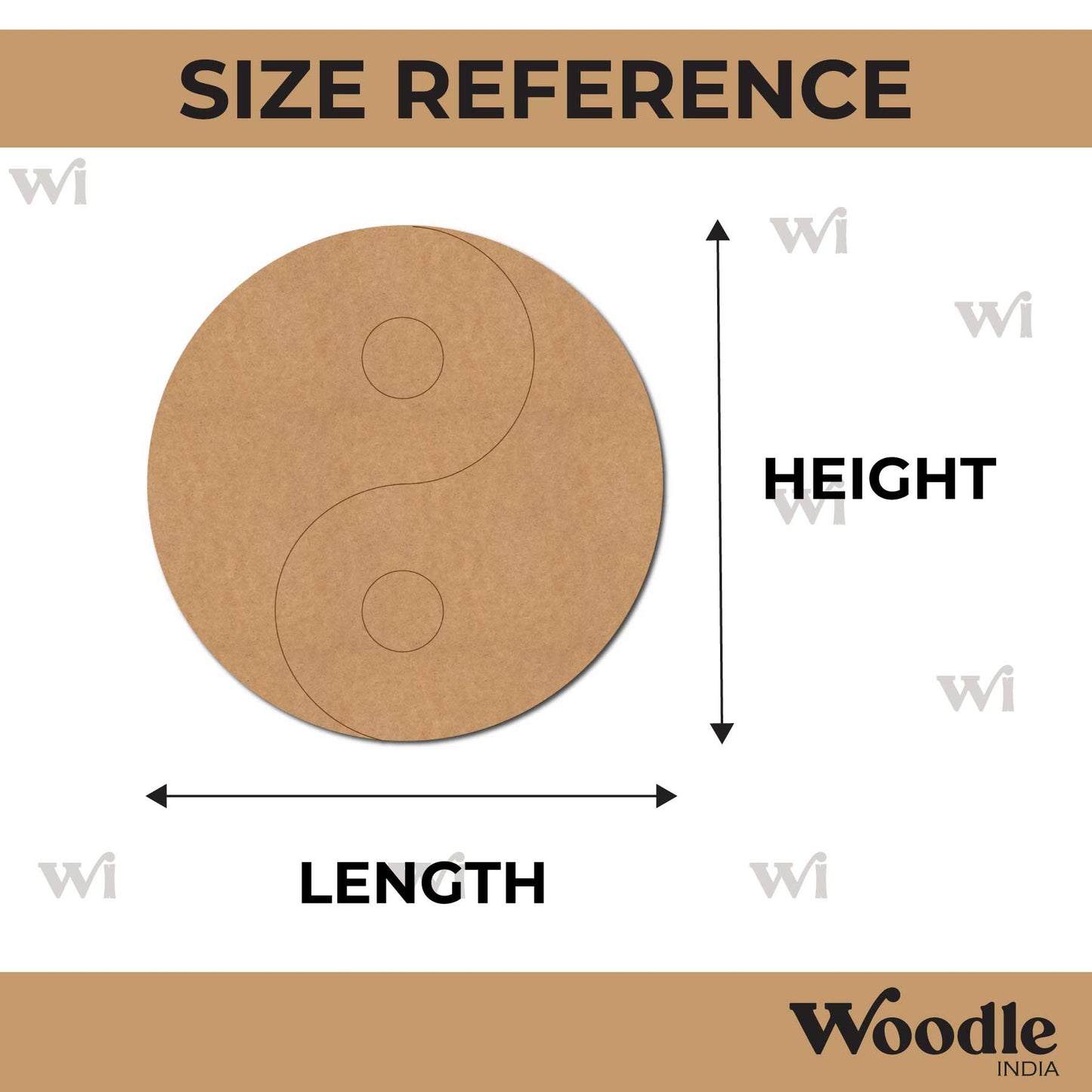 Ying Yang Pre Marked MDF Design 2