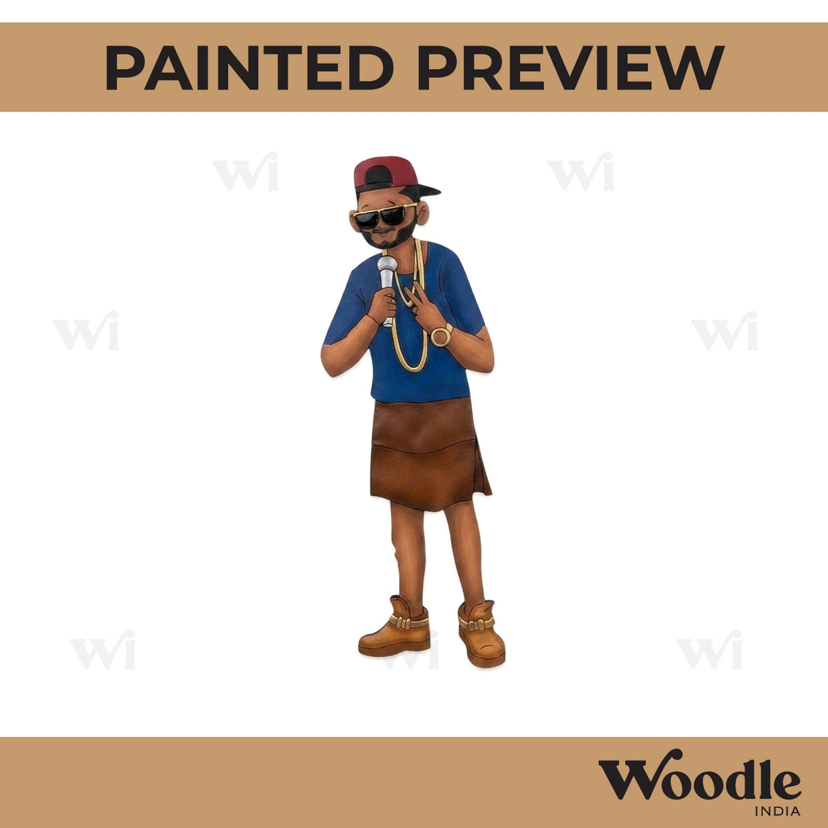 Yo Yo Honey Singh Singer Pre Marked MDF Design 1