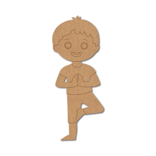 Yoga Boy Pre Marked MDF Design 1