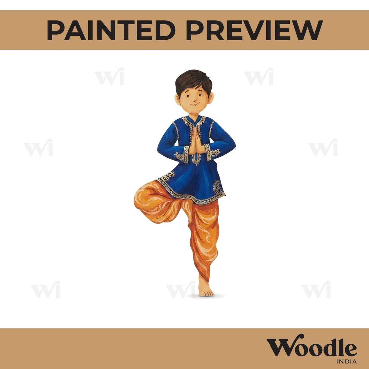 Yoga Boy Pre Marked MDF Design 2