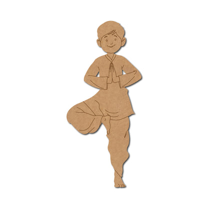 Yoga Boy Pre Marked MDF Design 2