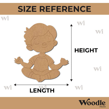 Yoga Boy Pre Marked MDF Design 6