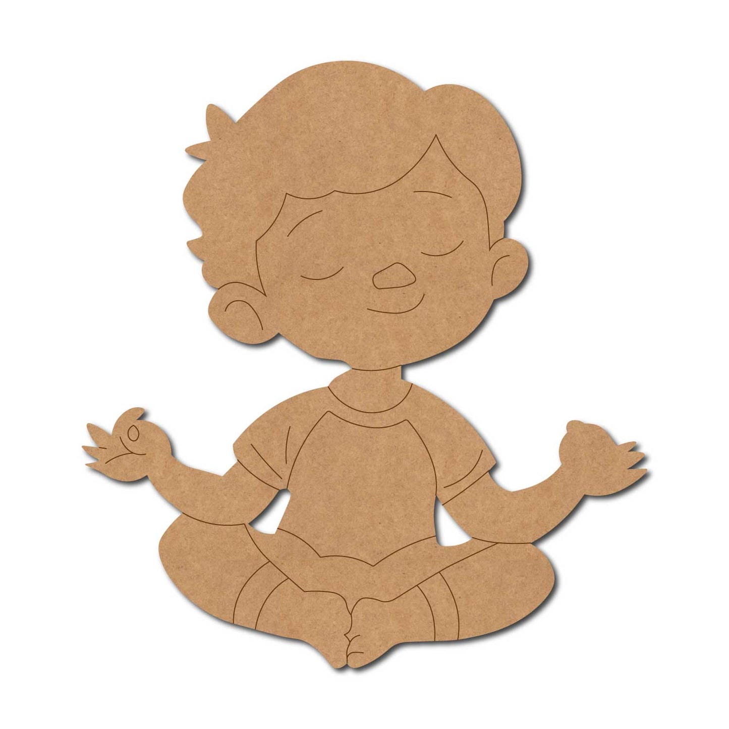 Yoga Boy Pre Marked MDF Design 6