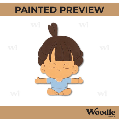 Yoga Girl Pre Marked MDF Design 1