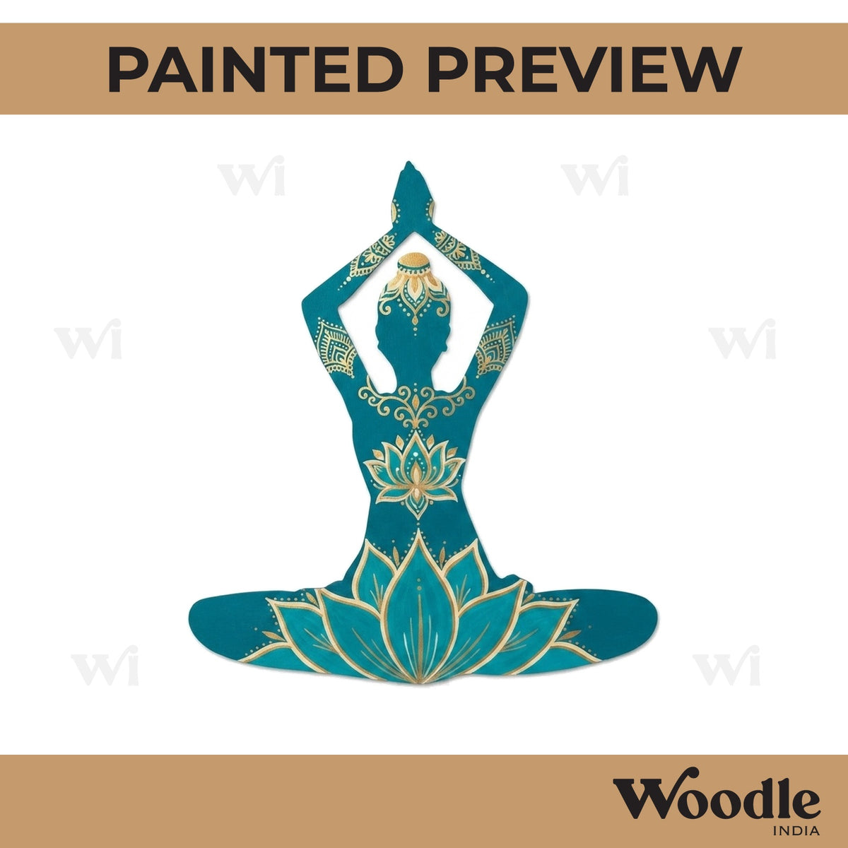 Yoga Girl Pre Marked MDF Design 10