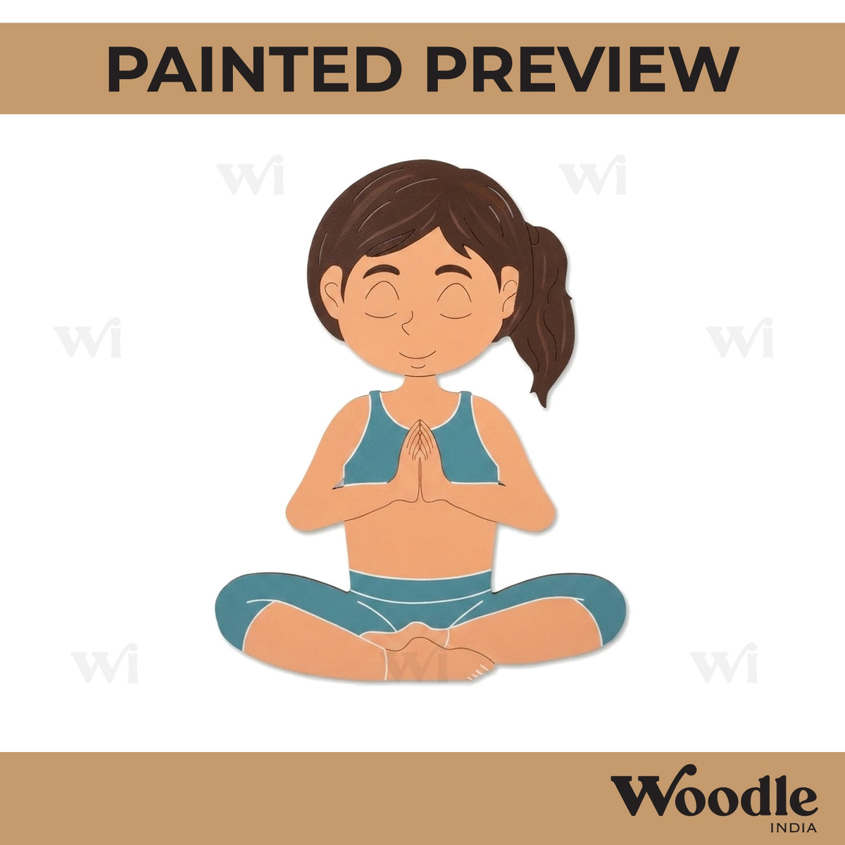 Yoga Girl Pre Marked MDF Design 12