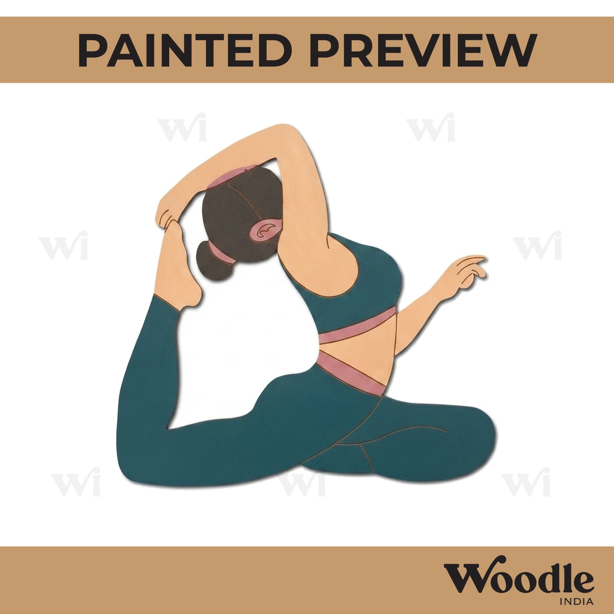 Yoga Girl Pre Marked MDF Design 14