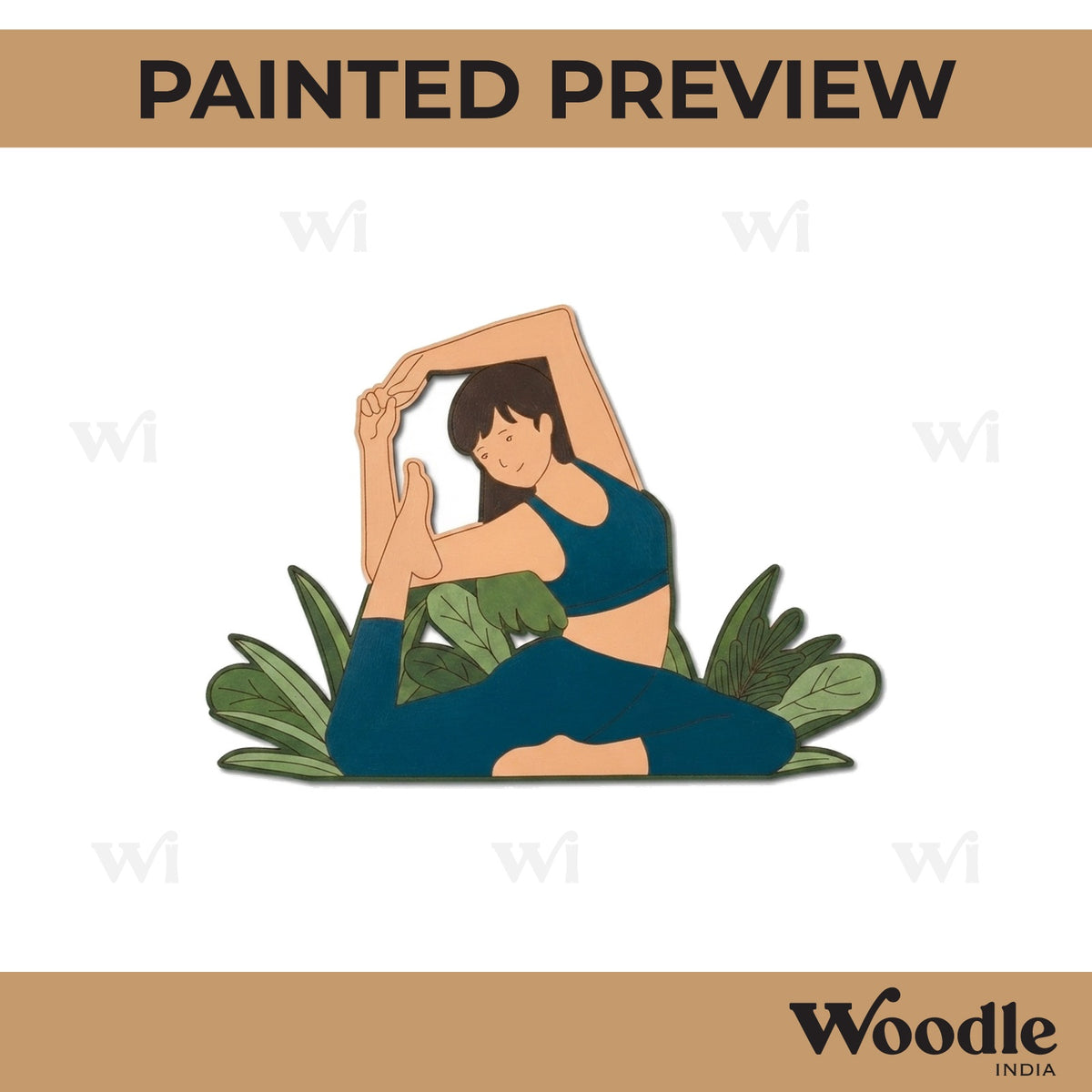Yoga Girl Pre Marked MDF Design 15