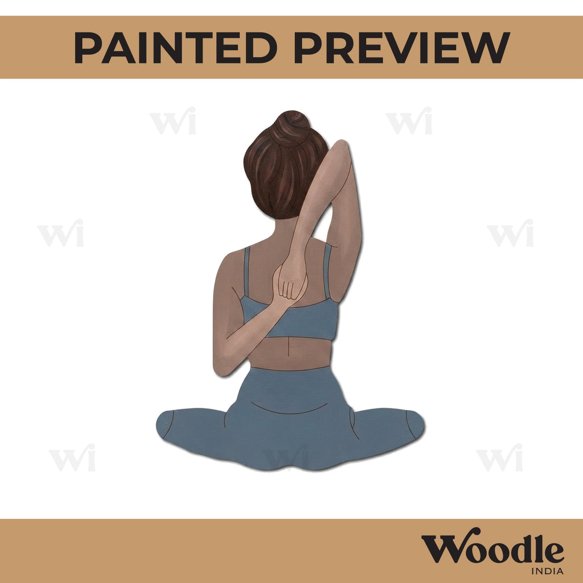Yoga Girl Pre Marked MDF Design 21