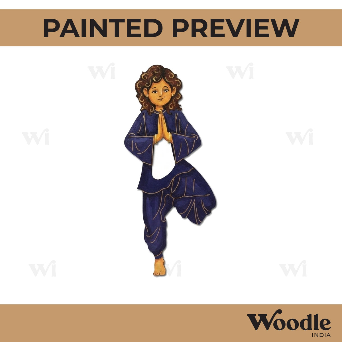 Yoga Girl Pre Marked MDF Design 22