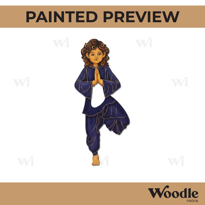 Yoga Girl Pre Marked MDF Design 22