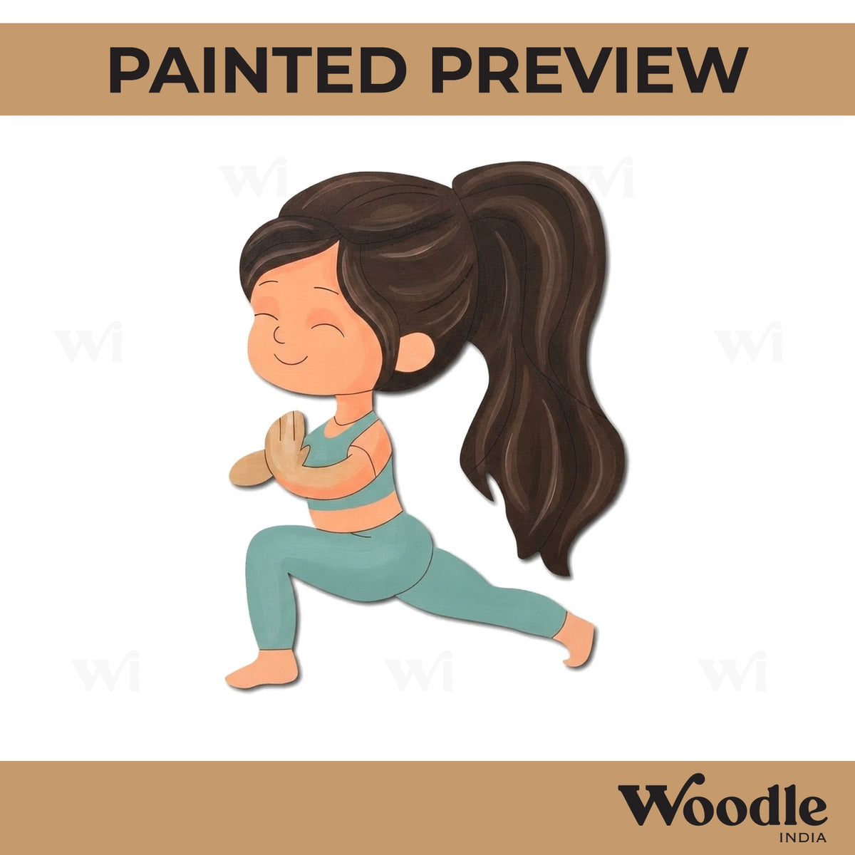 Yoga Girl Pre Marked MDF Design 23