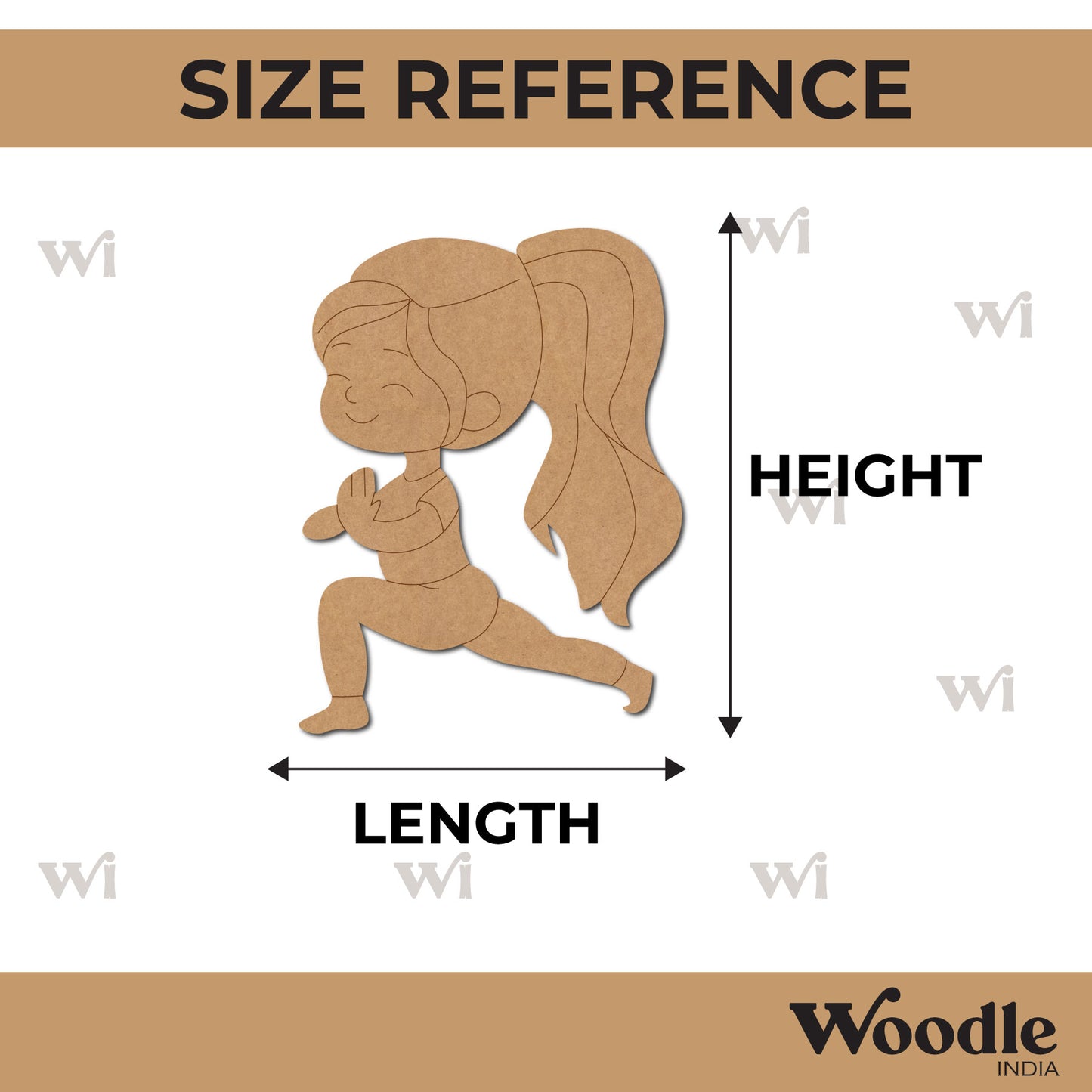 Yoga Girl Pre Marked MDF Design 23
