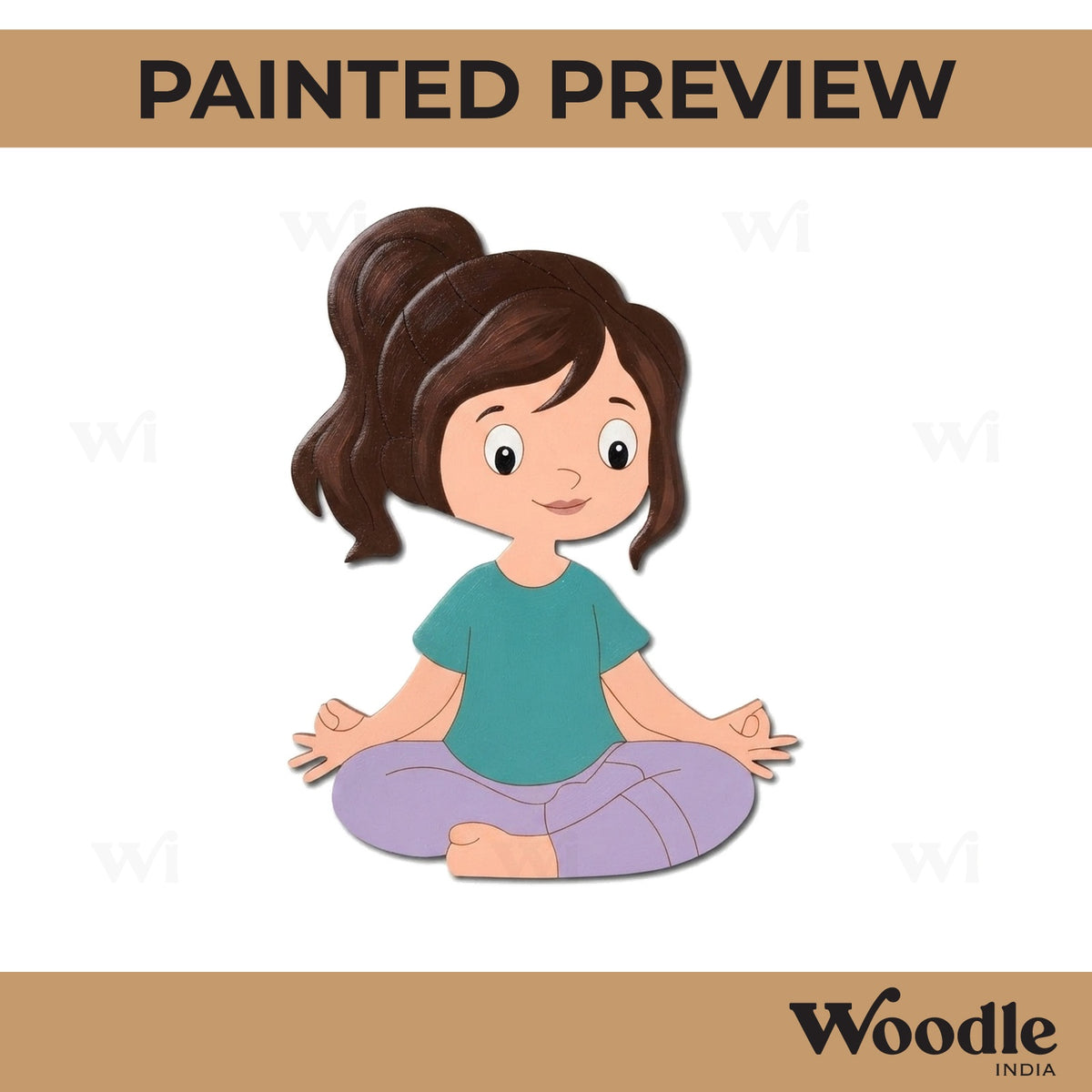 Yoga Girl Pre Marked MDF Design 25