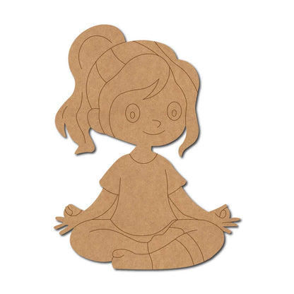 Yoga Girl Pre Marked MDF Design 25
