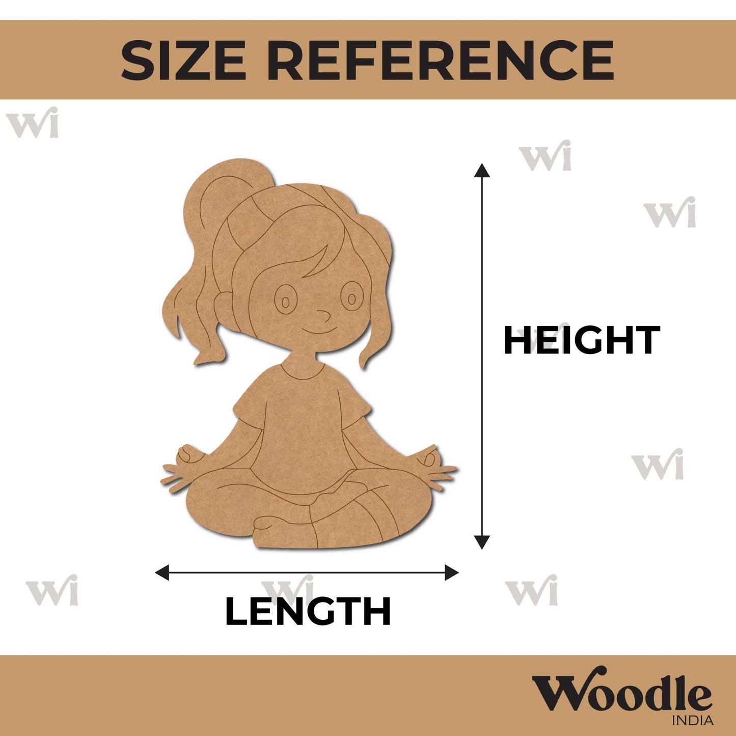 Yoga Girl Pre Marked MDF Design 25