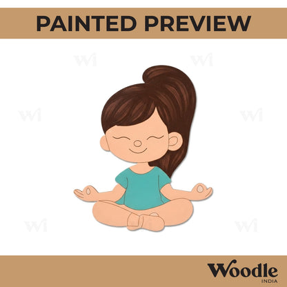 Yoga Girl Pre Marked MDF Design 26