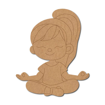 Yoga Girl Pre Marked MDF Design 26