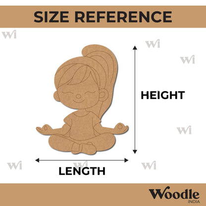 Yoga Girl Pre Marked MDF Design 26
