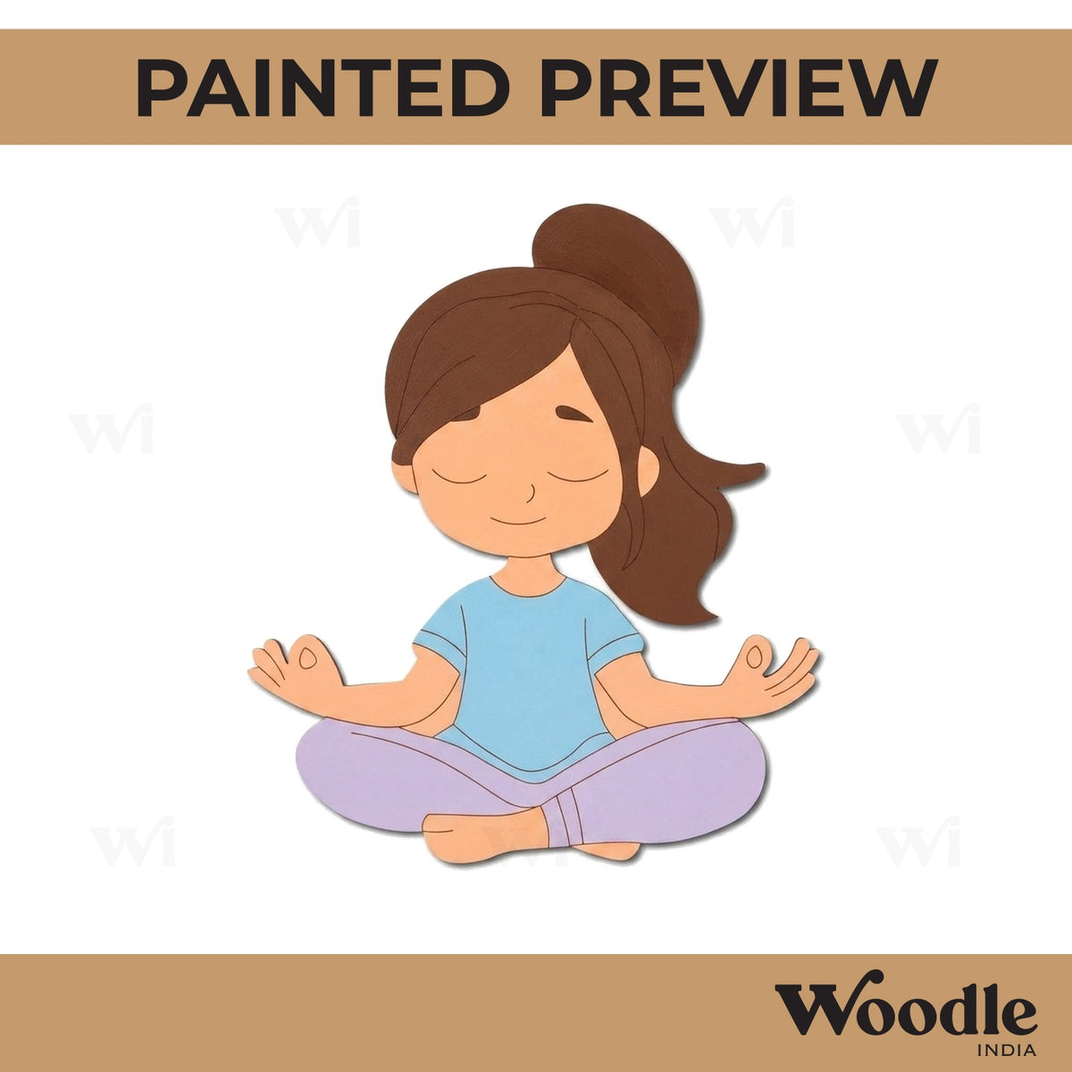 Yoga Girl Pre Marked MDF Design 27