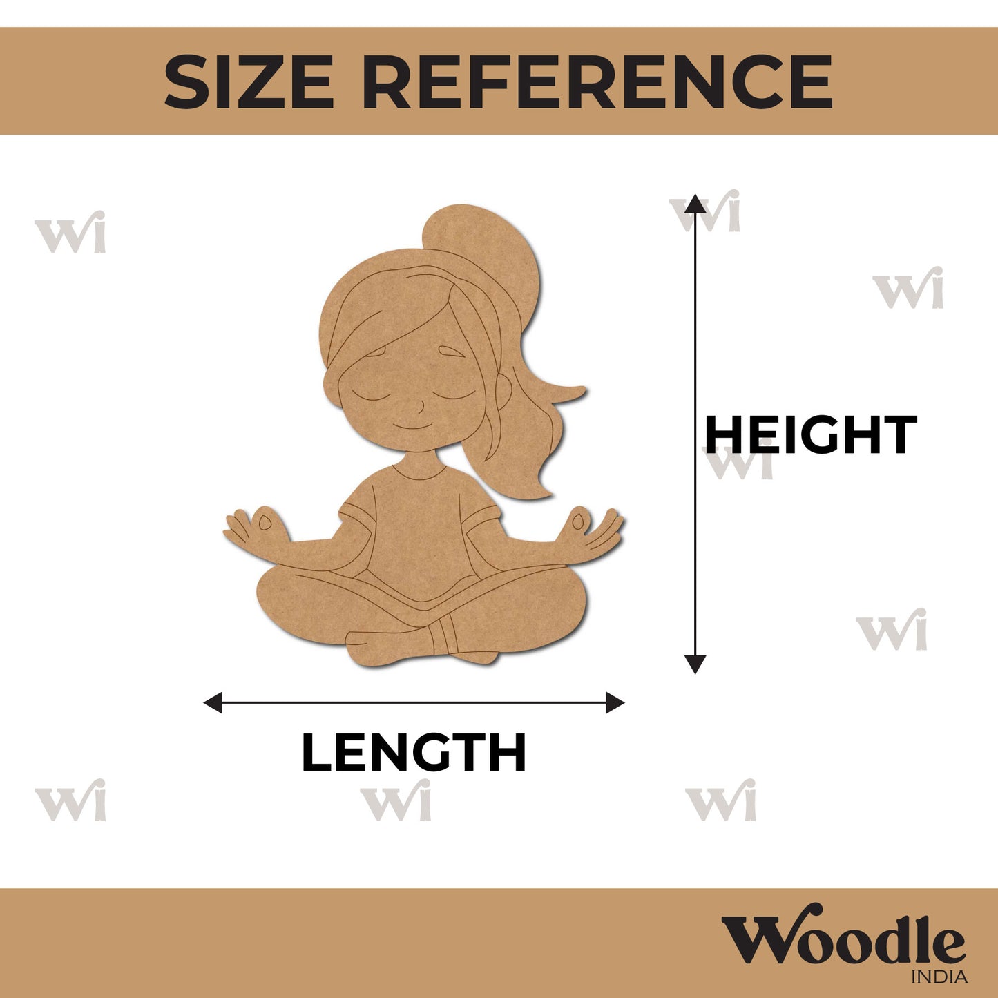 Yoga Girl Pre Marked MDF Design 27